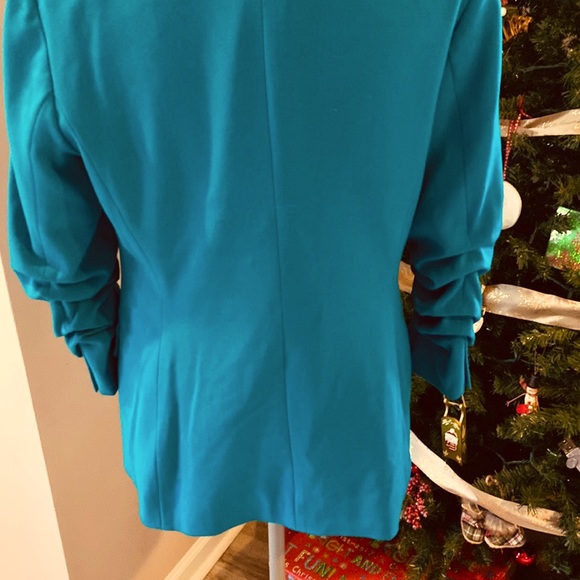 *SOLD on ♏️* MICHAEL by Michael Kors Womens Turquoise Blazer - Picture 10 of 10
